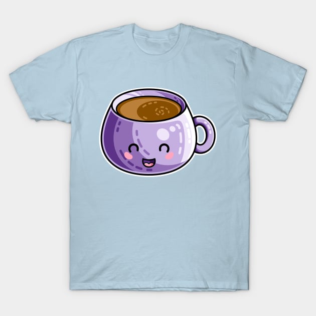 Kawaii Cute Coffee T-Shirt by freeves